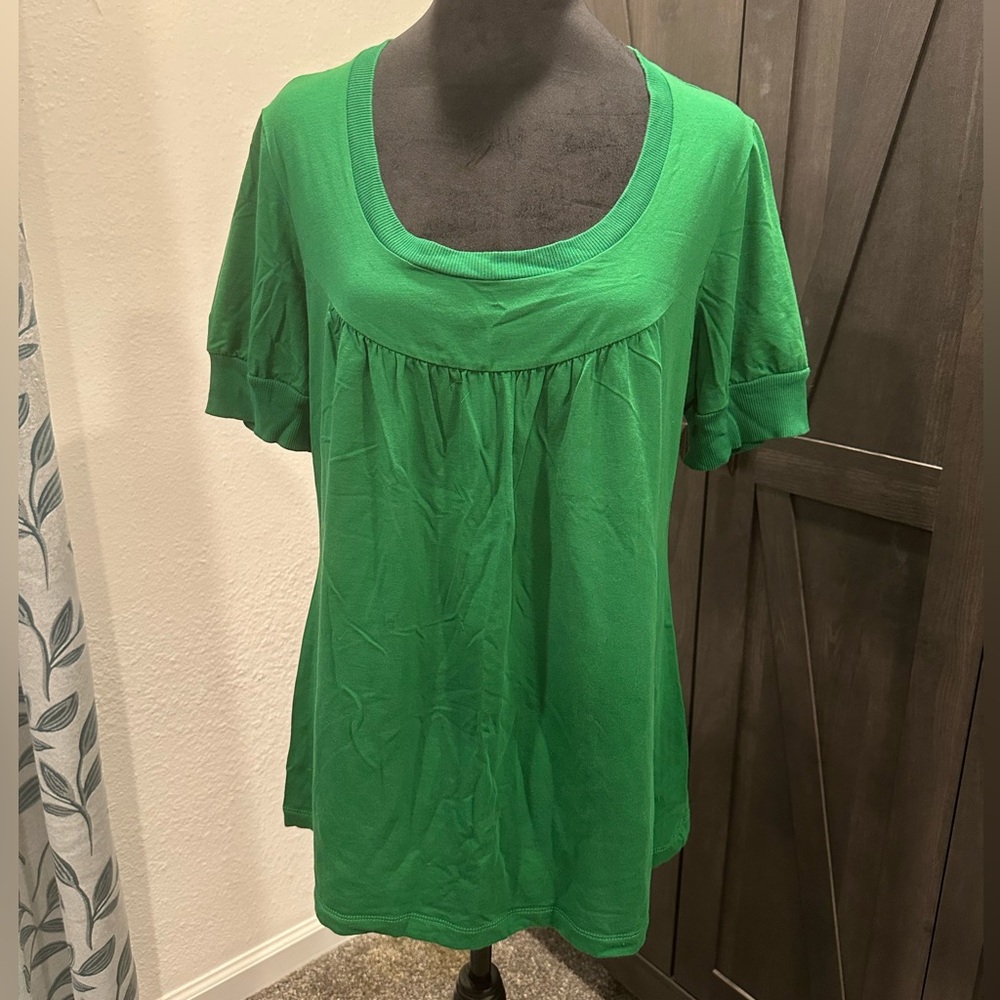 LOFT Vibrant Green Blouse